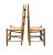 Wood Pair of 19th Century Antique Southern Ladderback Side Chairs - Splint Woven Seats For Sale - Image 7 of 9