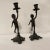 Metal Austrian Bronze Cherub Candlesticks - A Pair For Sale - Image 7 of 7