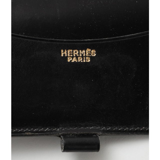 Animal Skin Vintage Hermès Black Calf Agenda For Sale - Image 7 of 7