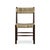 Rustic Rush Seat Dining Chair in Dark Wood For Sale - Image 4 of 11