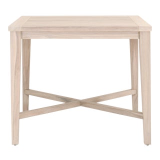 Carmel Teak Outdoor 42" Square Counter Table For Sale