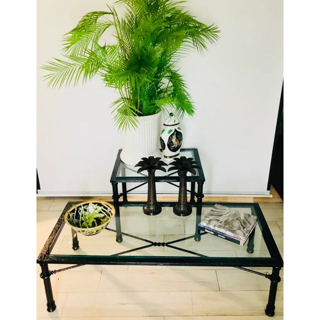 Black 1980s Giacometti Style Black Brutalist Coffee Table For Sale - Image 8 of 10