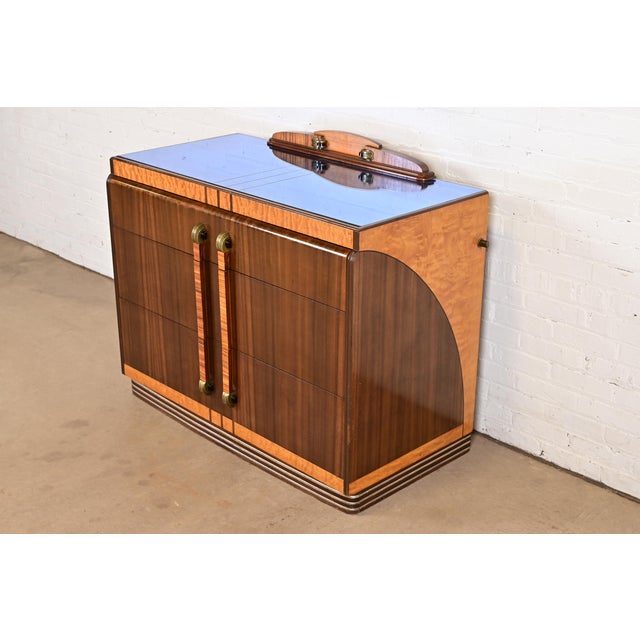 Leo Jiranek for Grand Rapids Furniture Art Deco Walnut and Burl Wood Dresser, 1930s For Sale - Image 17 of 17