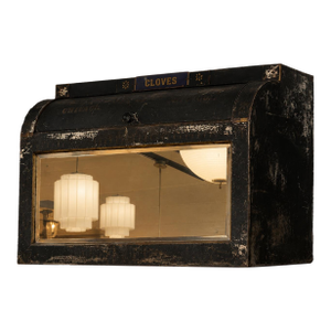 Antique Monrad & Co. Chicago Cloves General Store Display Cabinet