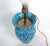 Vallaurice France Turquoise Glaze Ceramic Table Lamp Pottery Folk Art French For Sale - Image 9 of 13