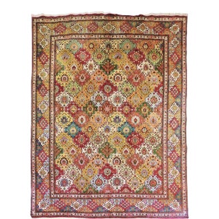 1950s Hand Knotted Vintage Persian Rug-10′ × 13′ For Sale