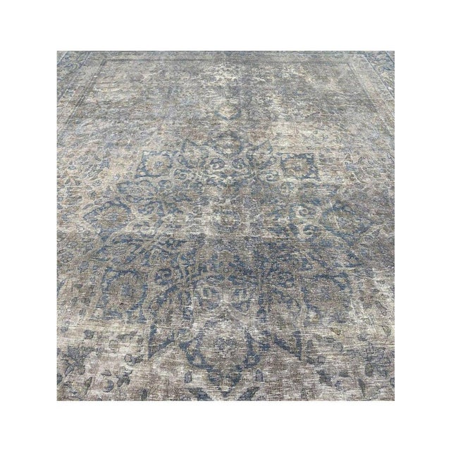 7x10 Antique Persian Kerman Area Rug - 106439 For Sale - Image 9 of 10