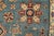 Kazak Rug 3’11” X 5’9” Blue Wool Tribal Hand-Knotted Oriental Carpet For Sale - Image 4 of 12