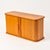 Mid-Century Modern Vintage MCM Teak Wall Cabinet Kalmar Small Tambour Sliding Door Shelf Made in Thailand For Sale - Image 3 of 13