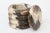 Italian Vintage Alabaster Lidded Round Box Brown, Cream, Tan, Black, Dark Gray 60's For Sale - Image 4 of 10