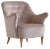 Swedish Taupe Velvet and Elm Armchair by Elsa Gullberg, 1930s For Sale