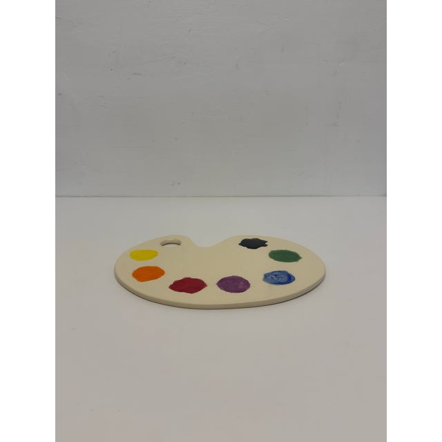 Artist signed painters pallet sculpture, Midge 2019.