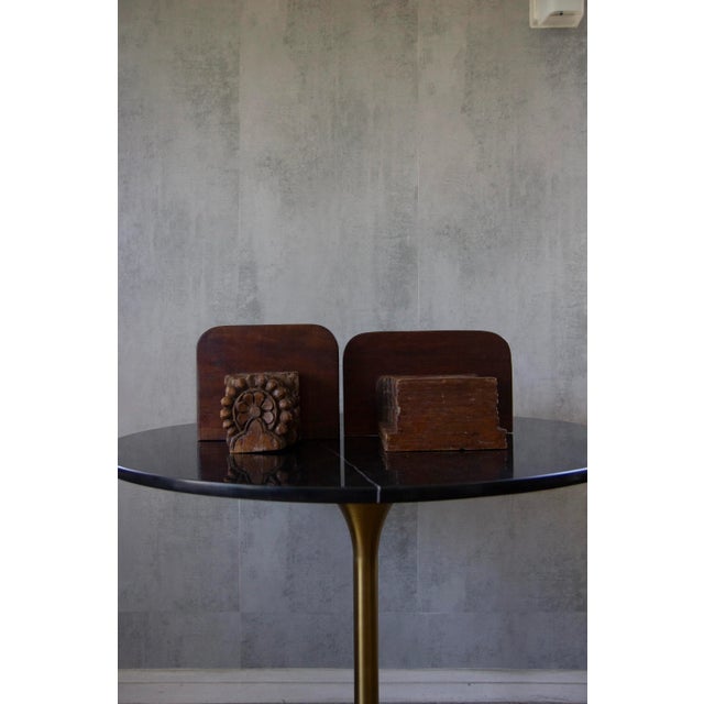 Late 20th Century Late 20th Century Indian Hand-Carved Wood Wall Shelf - a Pair For Sale - Image 5 of 11