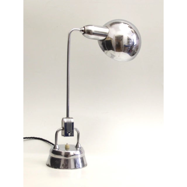 French Art Deco Metal Desk Lamps by Charlotte Perriand for Jumo, 1940s, Set of 2 For Sale - Image 3 of 18