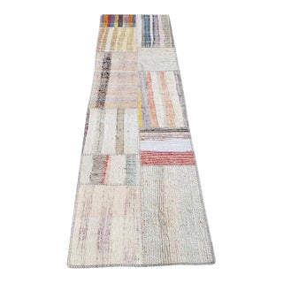 Oushak Vintage Natural Runner For Sale