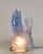 Blue Art Deco Lamp by Pierre d'Avesn Lorrain Daum & Charles Ranc - 1930 France For Sale - Image 8 of 14