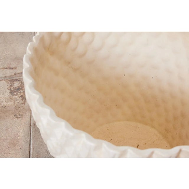 Ceramic David Cressey Phoenix-1 Planter in White Glaze for Architectural Pottery For Sale - Image 7 of 12