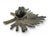 Mid 19th Century 19th Century Bronze Cherub Head With Radiating Sunburst Halo, Ecclesiastical Fragment For Sale - Image 5 of 8
