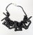 Black Vintage Signed Ugo Correani Italy Faux-Black Coral Collar Necklace For Sale - Image 8 of 9