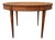 Oval Marquetry Side Table with Drawer, Early 20th Century For Sale