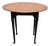 Vintage Queen Anne Style Oval Top Tea Table For Sale