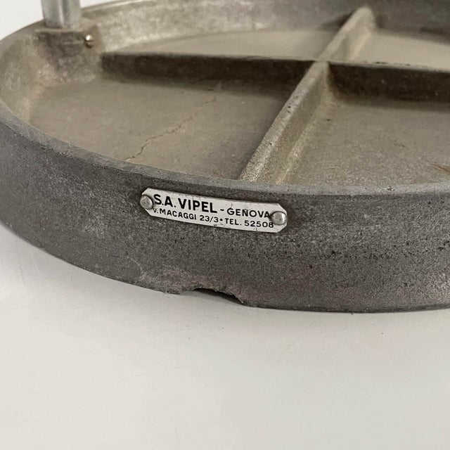 Italian Art Deco Round Umbrella Stand in Metal, 1930s For Sale - Image 17 of 18