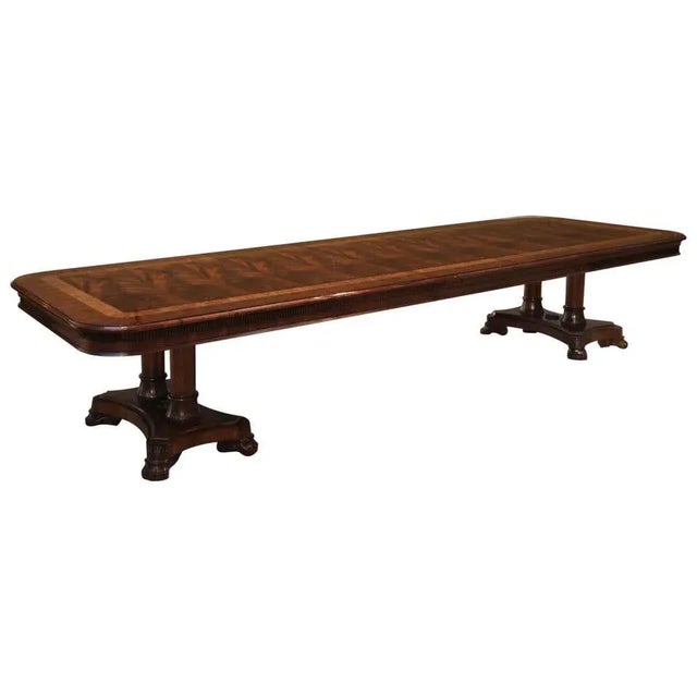 Leighton Hall Regency Mahogany Dining Table - Made-To-Order For Sale - Image 12 of 12