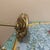 Mid 20th Century Italian Hollywood Regency Cast Brass Countertop Guest Towel Stand With Sculptural Rose Base For Sale In Minneapolis - Image 6 of 7
