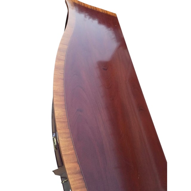 Wood 1990s Ethan Allen 18th Century Mahogany Sideboard Buffet Credenza Server Hepplewhite For Sale - Image 7 of 18