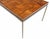 Mastercraft Mid Century Modern Large Rectangle Brass Base Parquet Top Coffee Table For Sale - Image 4 of 7