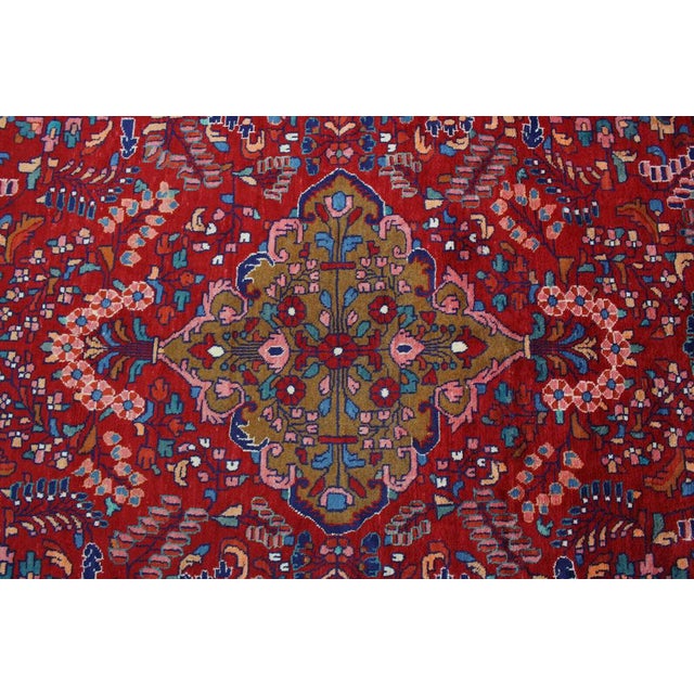 Blue Middle Eastern Hand-Knotted Rug For Sale - Image 8 of 9