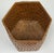 Vintage Hand Woven Split Reed Basket For Sale - Image 4 of 6