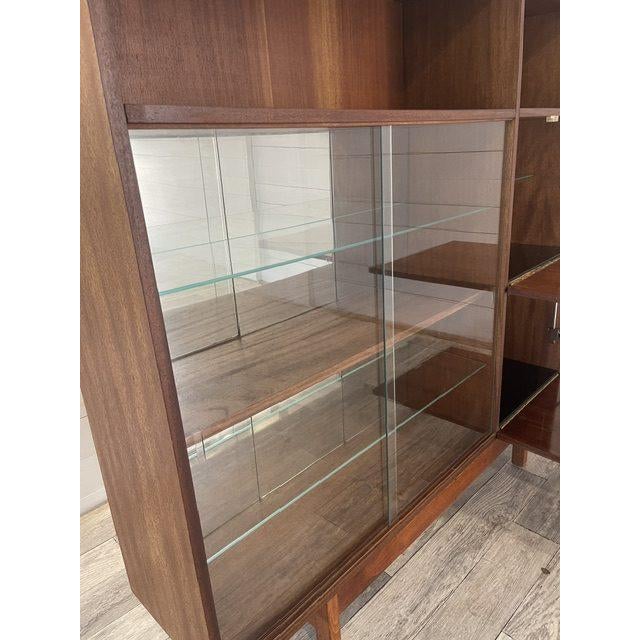 Glass Vintage Rossia Bookcase by Novy Domov, Spisska Nova Ves, 1976 For Sale - Image 7 of 10