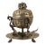 Indian Lidded Footed Silver Alloy Censer W Stand For Sale