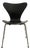 3107 Black Chair by Arne Jacobsen for Fritz Hansen For Sale