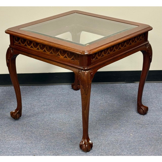 Pennsylvania House Pennsylvania House Chippendale Solid Cherry End Tables - A Pair For Sale - Image 4 of 9