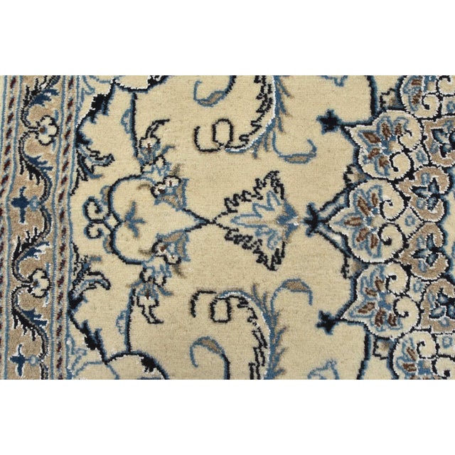 Nain Rug 6’4” X 6’10” Ivory Wool Vintage Traditional Hand-Knotted Carpet For Sale - Image 9 of 14