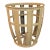 Mid 20th Century Industrial Farmhouse Strap Metal Factory Bin Basket For Sale