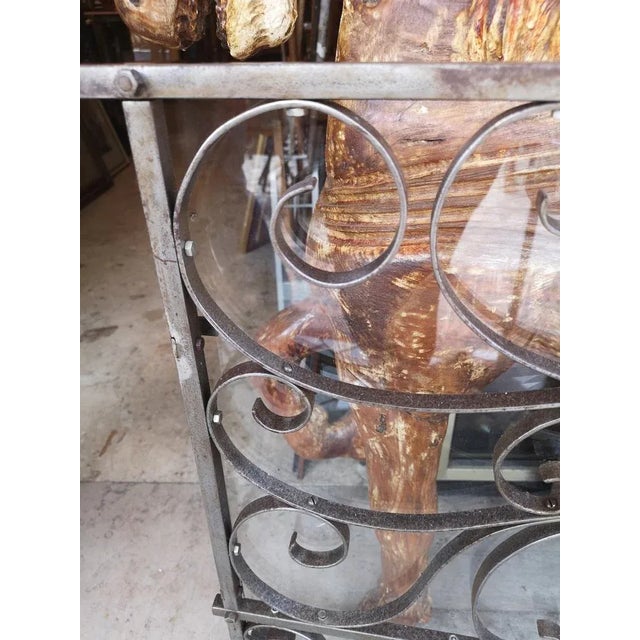 1970s Large Forged Iron Firescreen, 1970s For Sale - Image 5 of 11