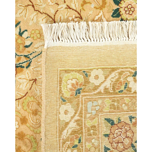 2000 - 2009 Mogul, One-of-a-Kind Hand-Knotted Area Rug in Yellow, 9' 2" x 11' 10" For Sale - Image 5 of 8