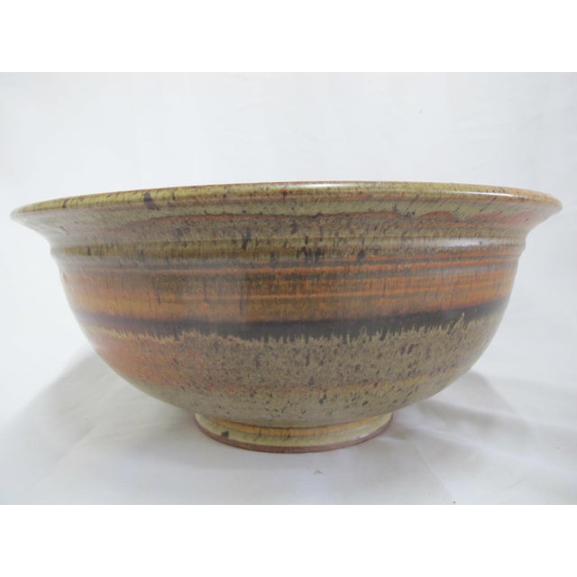 Wally Schwab Pacific Nw Master Pottery XL Serving Mixing Bowl 17" For Sale - Image 17 of 17