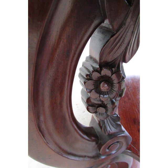 Brown Large Napoleon III Mahogany Console, 1900s For Sale - Image 8 of 14