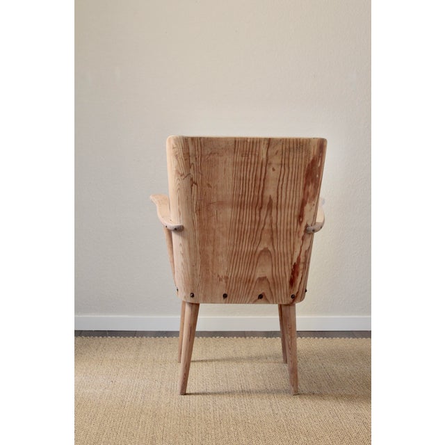 Wood wedish Pine Armchair by Göran Malmvall, 1940s For Sale - Image 7 of 16
