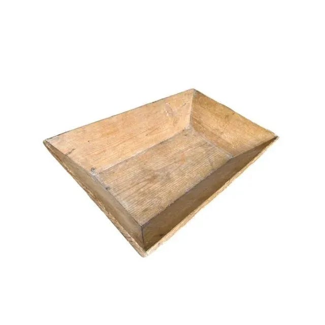 Early 1900s Pine Wood Dough Bowl For Sale - Image 4 of 6