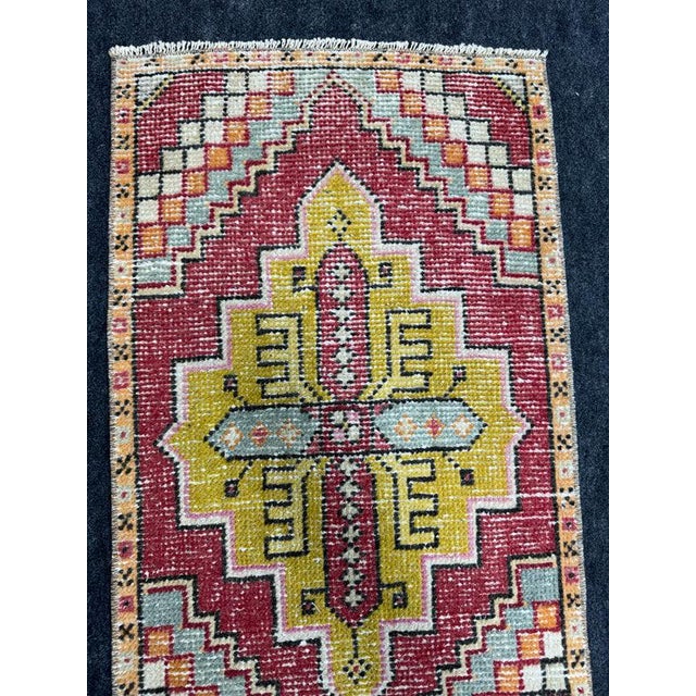 Turkish Yastik Rug 1'8" x 2'10" For Sale - Image 4 of 5