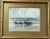 Antique original gouache seascape with horses and people by listed French artist Joseph Marie LeTournier (1892-1972)....