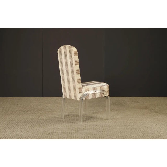 Set of Five Lucite Waterfall Dining Chairs by Hill Manufacturing, 1980s For Sale - Image 16 of 18