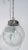 Modern Glass and Nickel Bulbous Reeves Pendant Light For Sale - Image 4 of 4