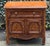 Beautiful French Provincial-style walnut nightstand or side cabinet featuring a warm, richly figured wood finish and...