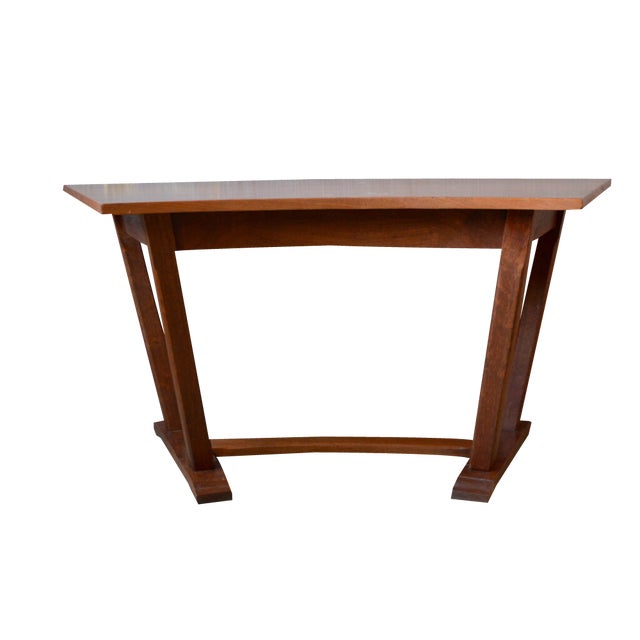 Arc Console Table in Mahogany, 1930s For Sale